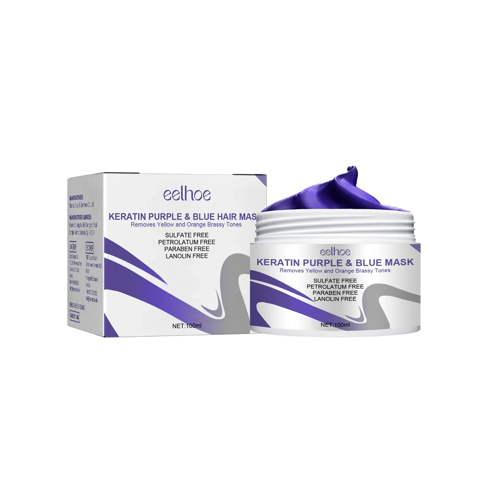 Purple Hair Care Mask Soft Hydrating