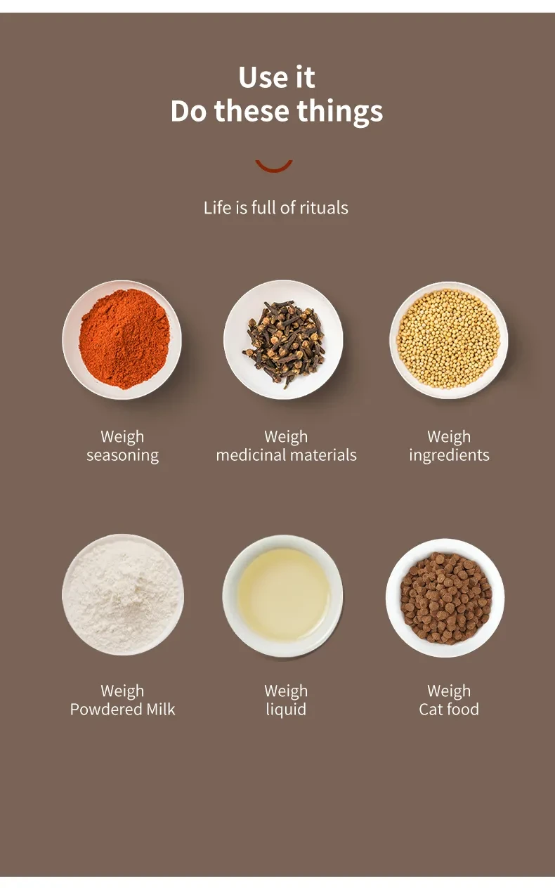 Electronic Kitchen Scale LCD Display Digital Weight