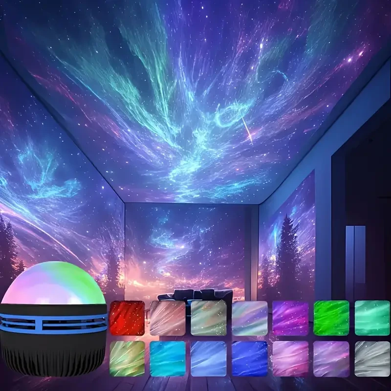 USB Powered Aurora Projector Lamp  Northern Lights Landscape Effect