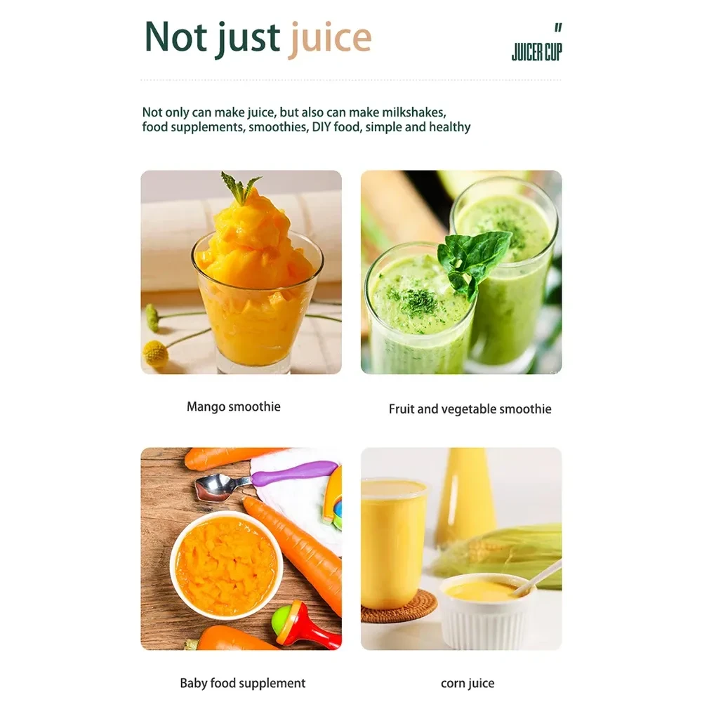 Blender Electric Fruit Juicer Kitchen Smoothie Maker