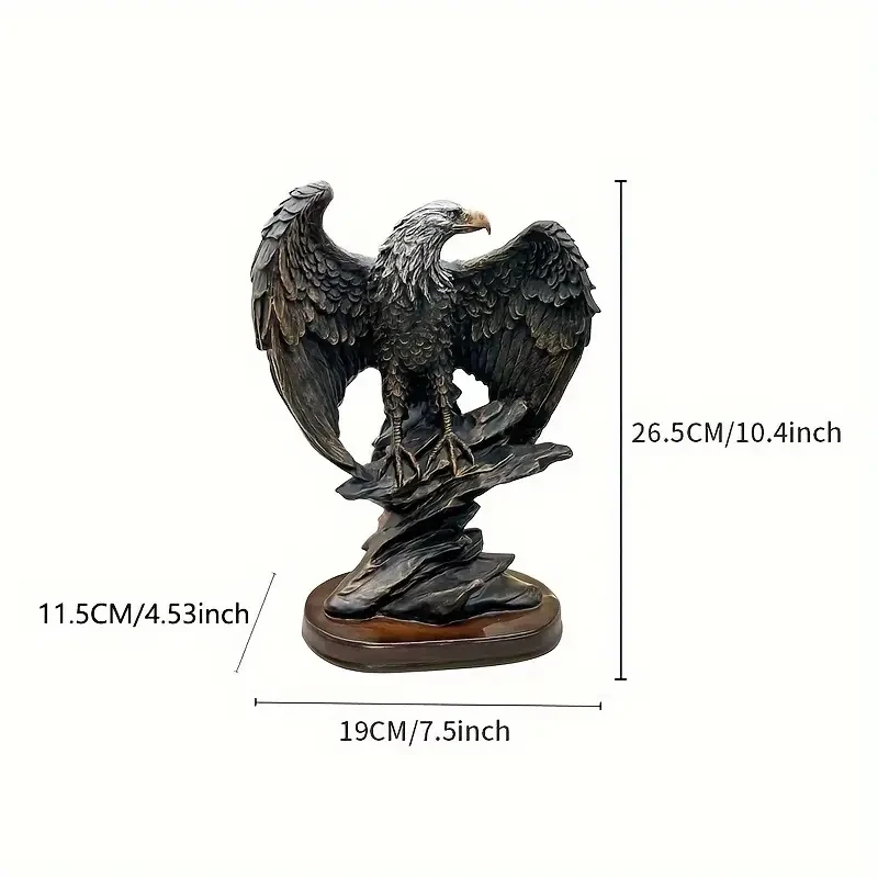 1pc Eagle Statue Resin Sculpture Frgurine