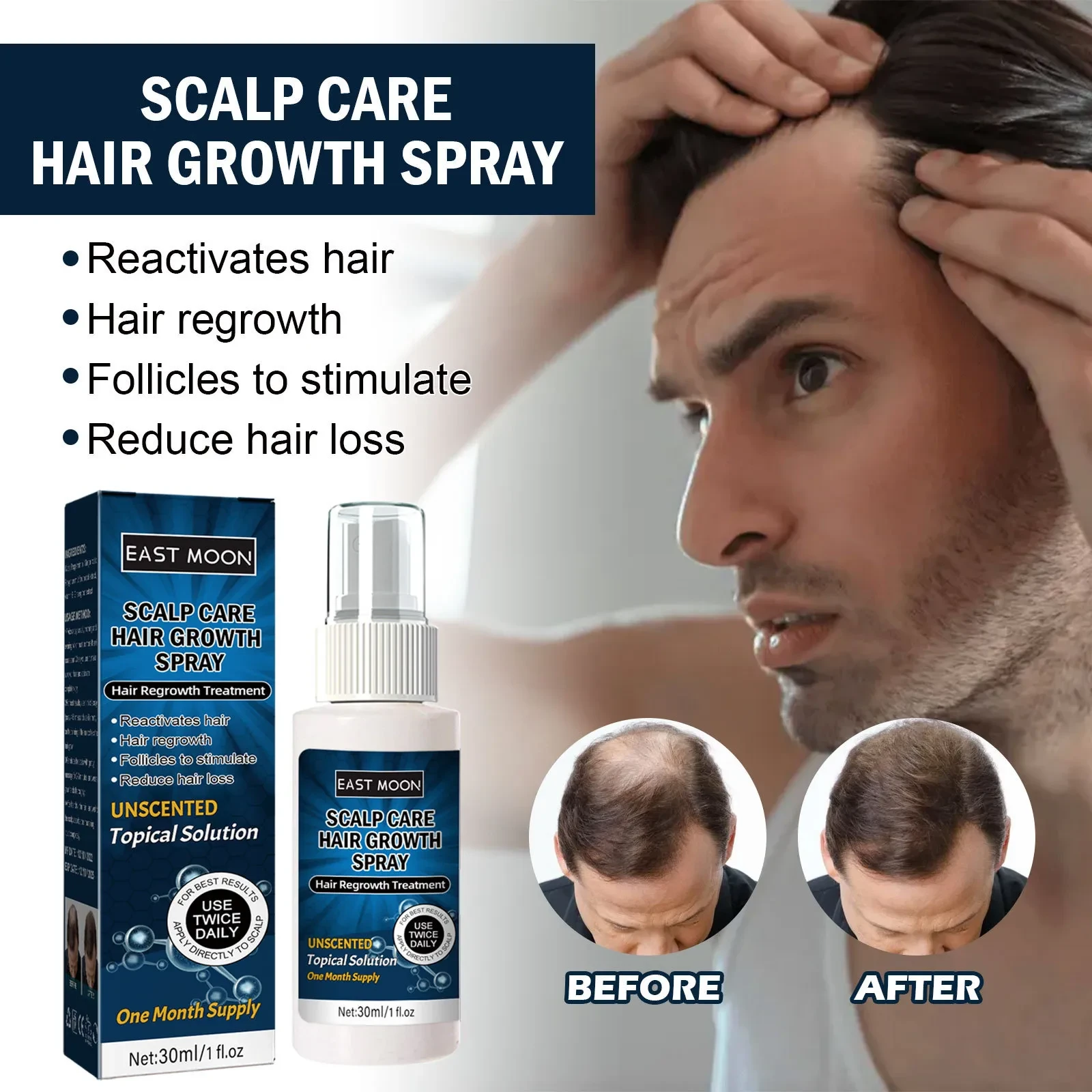 Men's Hair Growth Spray