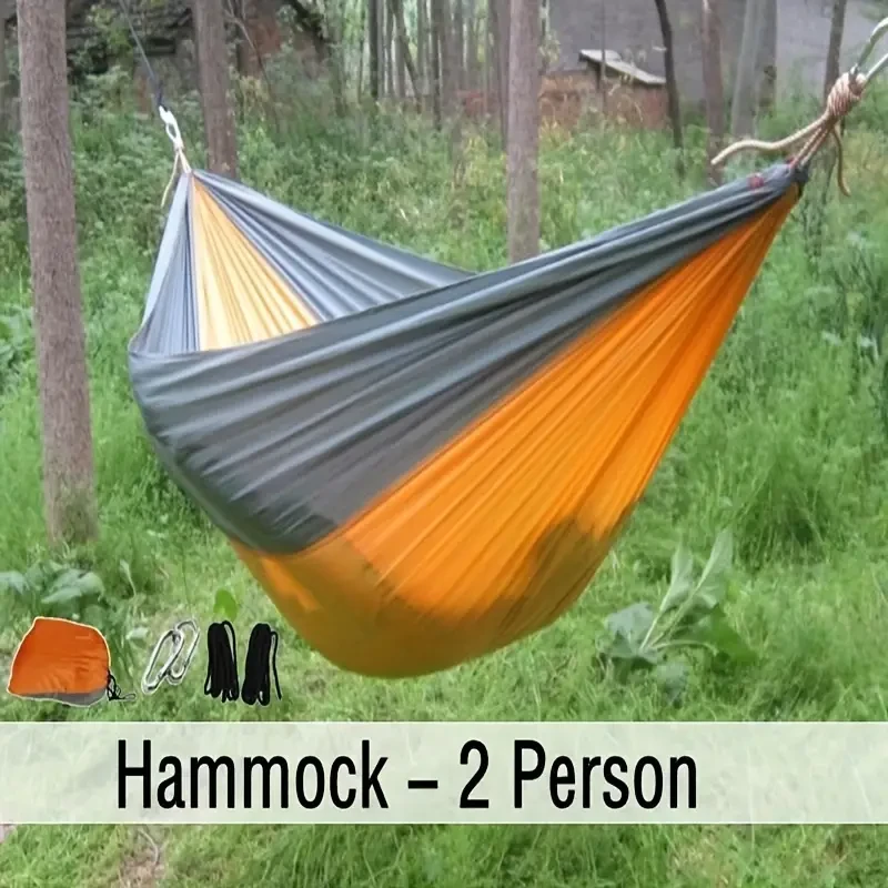 Double Camping Hammock  2-Person Parachute Nylon Swing
