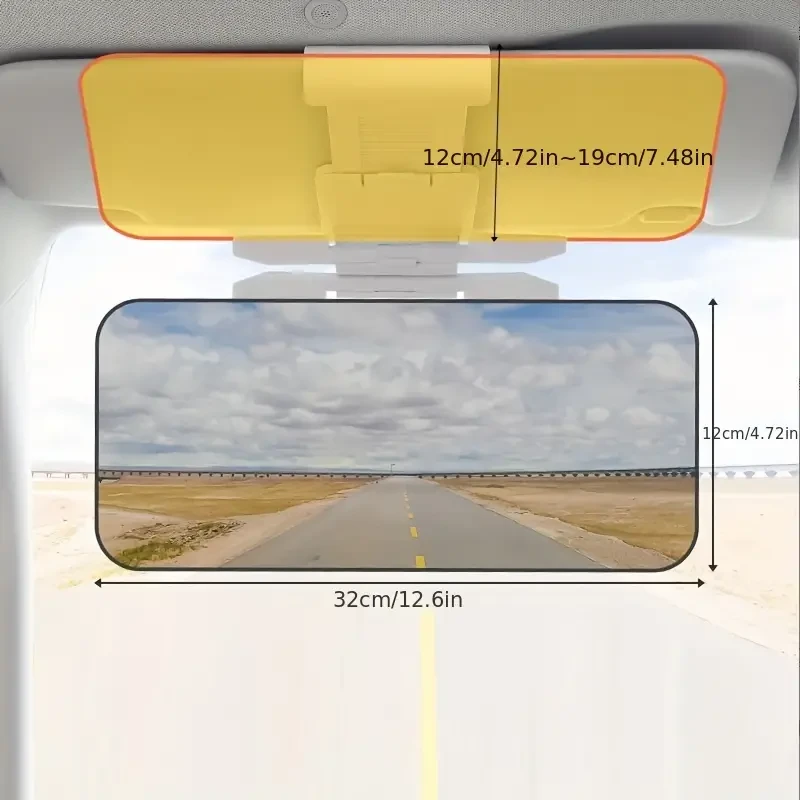 2-in-1 Day & Night Glare Shielding Car Visor