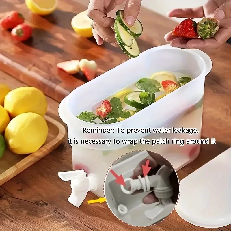 3.5L Refrigerator Beverage Dispenser  BPA-Free with Spigot