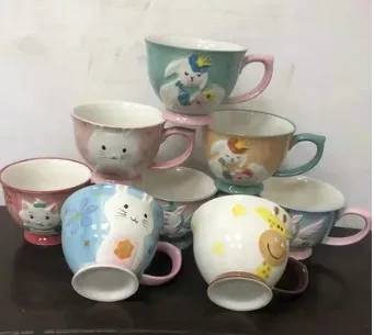 Ceramic Mug Household Mug Oatmeal Mug Cute