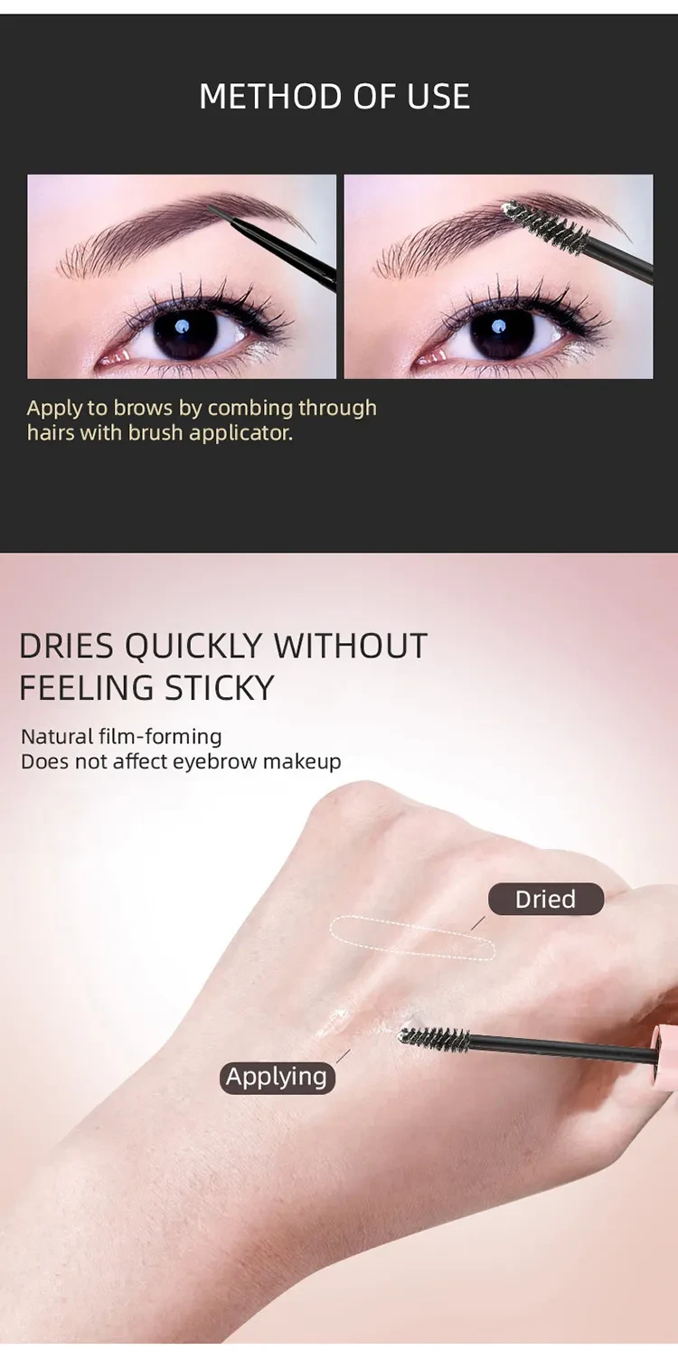 Makeup Bvg Transparent Eyebrow Eyelashes Hair Styling Cream Long Curling Not Smudge Smear-proof Makeup