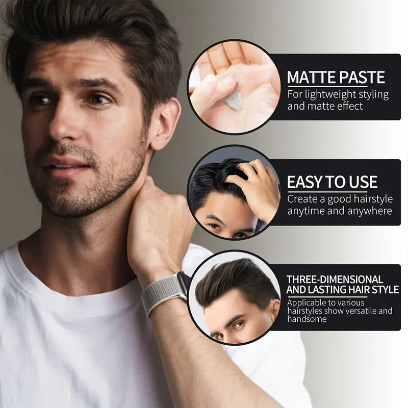 Temporary Hair Color Wax  Strong Hold & Matte Finish