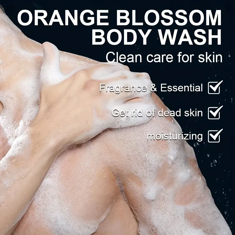 100g Orange Blossom Mens Body Wash Moisturizing & Exfoliating