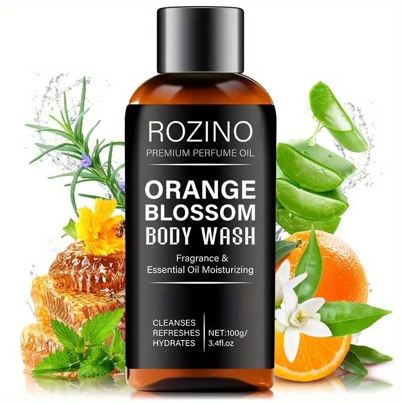 100g Orange Blossom Mens Body Wash Moisturizing & Exfoliating