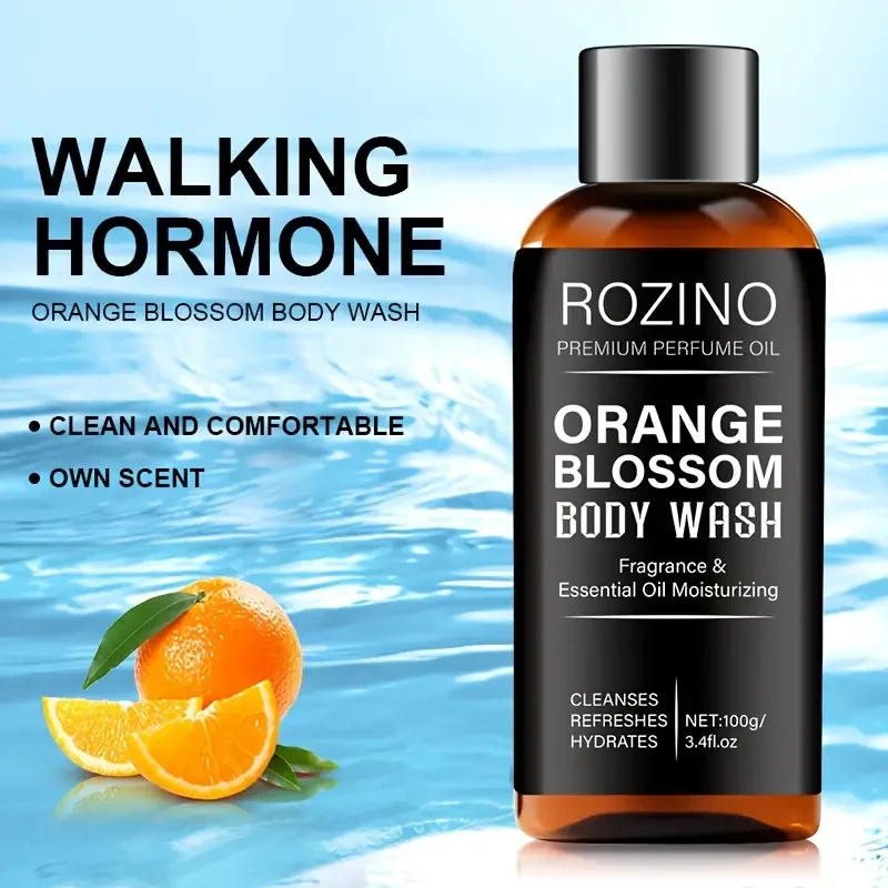 100g Orange Blossom Mens Body Wash Moisturizing & Exfoliating