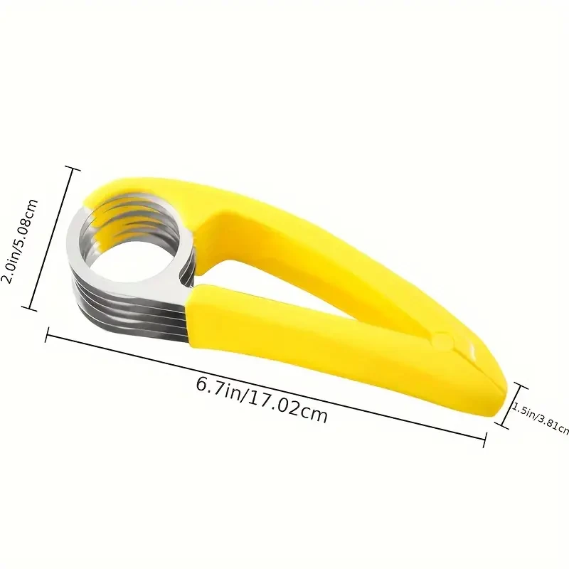 Stainless Steel Banana & Cucumber Slicer  Handy Kitchen Gadget