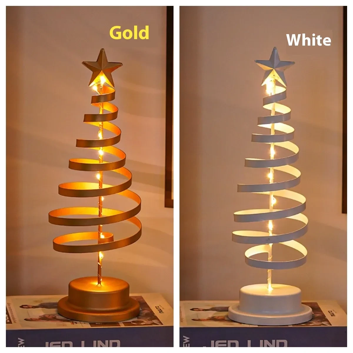 LED Christmas Tree Spiral Light Table