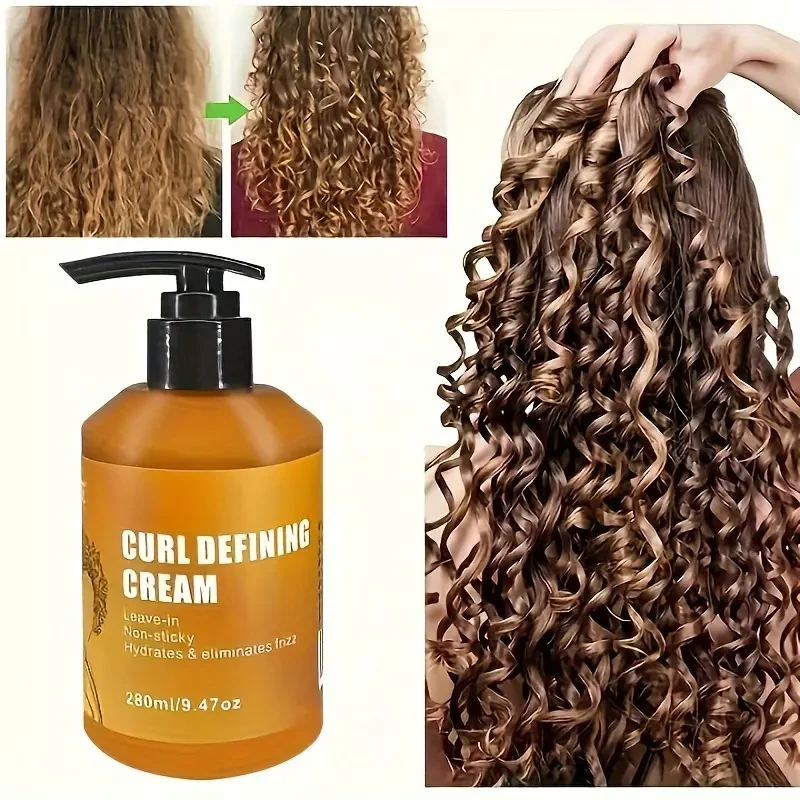 Curl Defining Cream  Moisturizing Curly Hair Styling Conditioner
