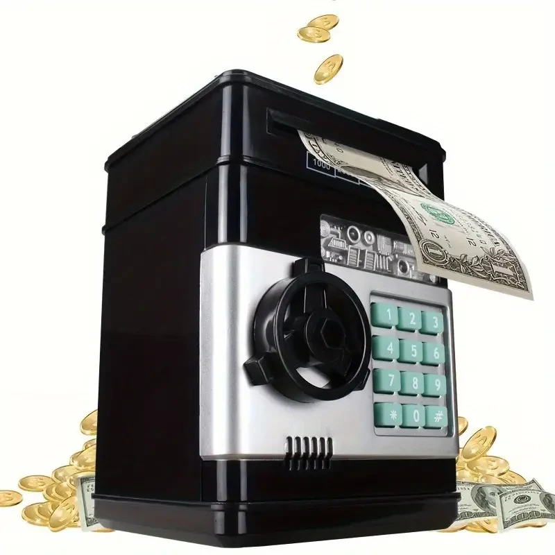 Electronic Coin Saving Bank Cash & Electronic Banking Features