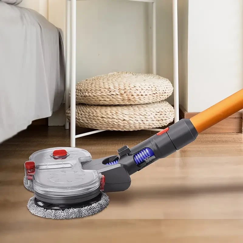 Electric Double Mop Attachment for Dyson V7V15  Dual Spin Mop with Water Tank