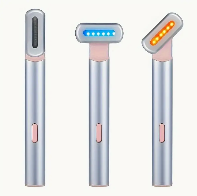 Skin Care Device Facial Massage Device Eye Massage Wand Beauty Equipment LED Eye Massager Pen 4 In 1 Face Massage