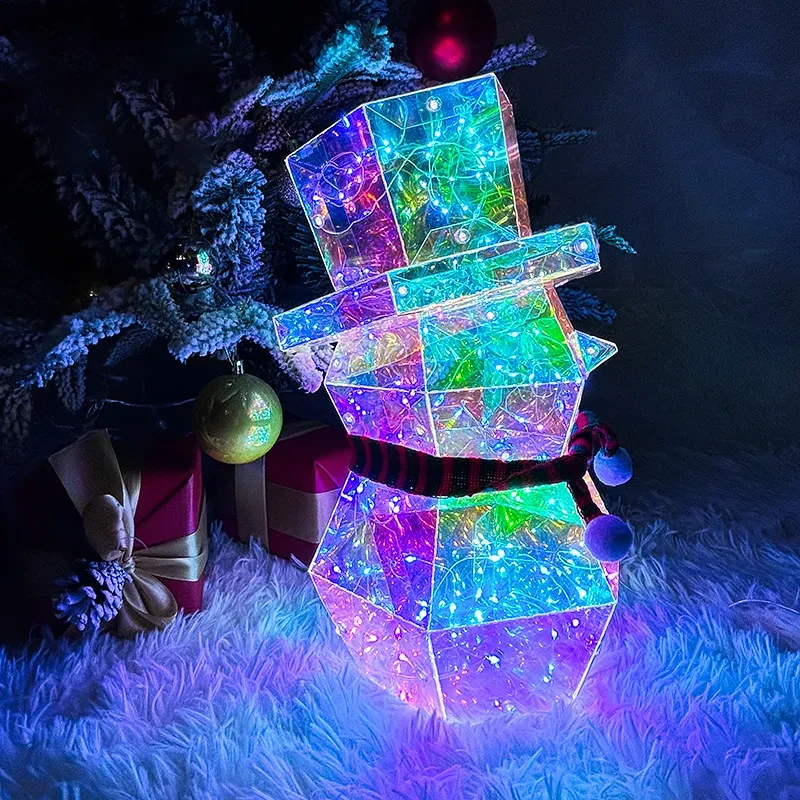 Christmas Colorful LED Glow Santa Claus