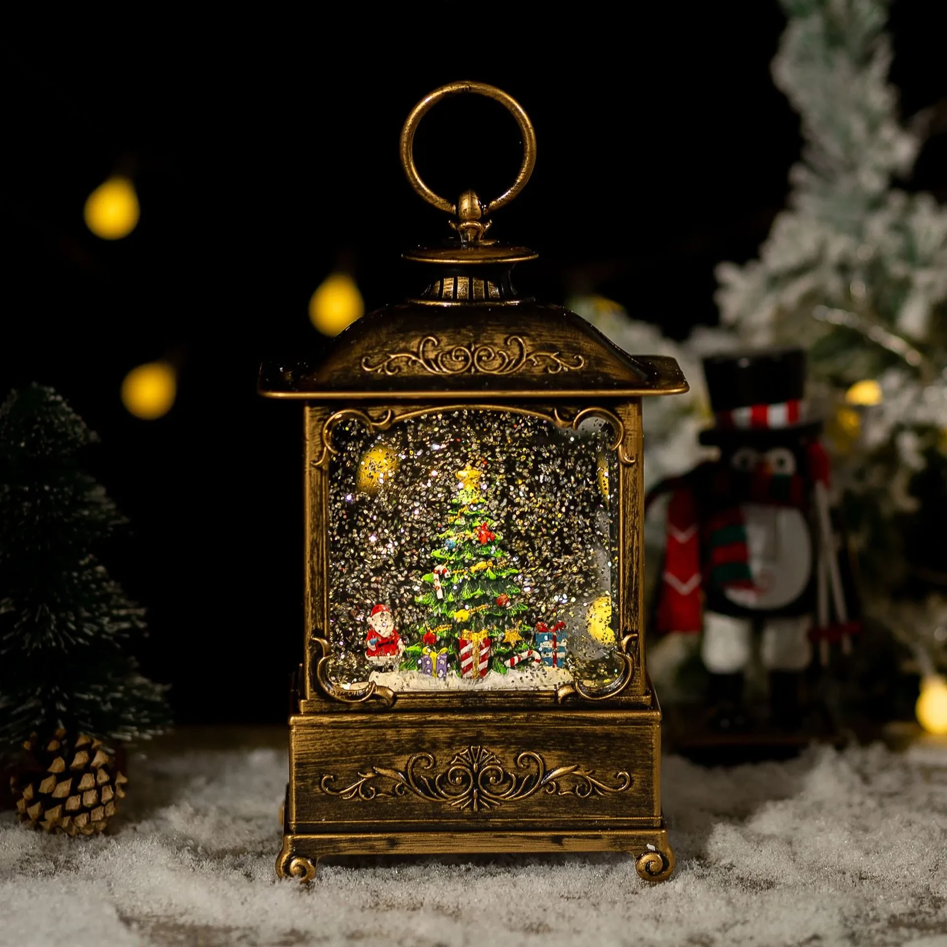 Christmas Decoration Crystal Lamp Music Box