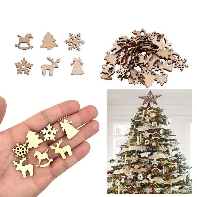 100pcs Christmas decoration wood chips