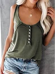 Blouse Solid Color Loose Camisole
