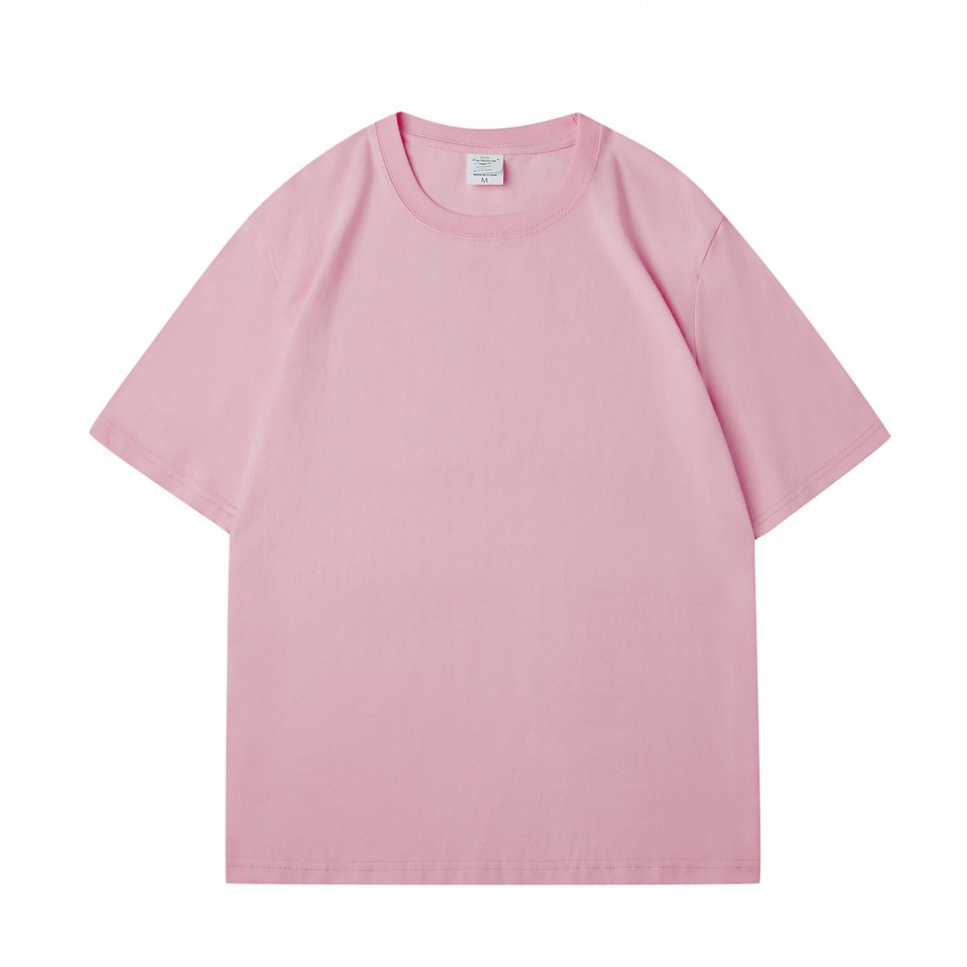 Loose Shoulder Pure Color Cotton T-shirt