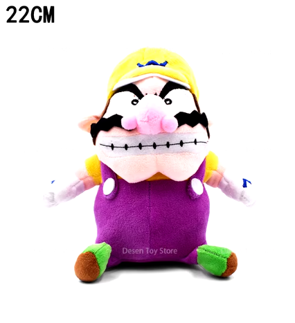 2 Styles Anime Mario Plush Waluigi Wario Purple