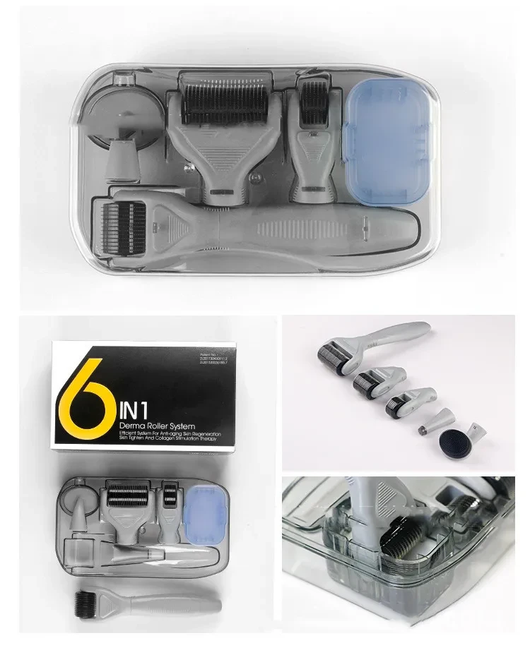 DermaKit 6-in-1 Microneedling Facial & Skin Care Roller Set