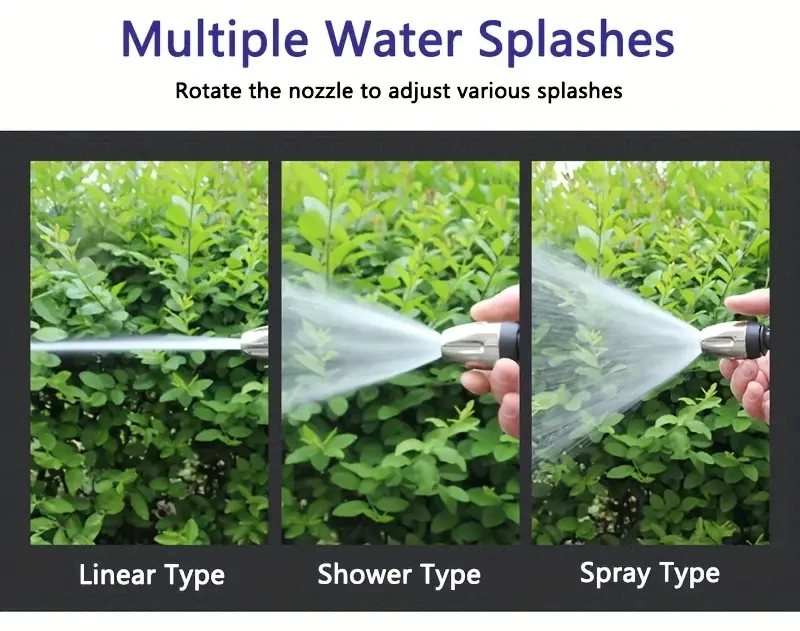 1PC High-Pressure Car Wash Sprayer with Long Hose, Multi-Functional Garden Watering Nozzle, Powerful Pressure Washer for RV Cleaning and Maintenance, Universal Compatibility with Various Models