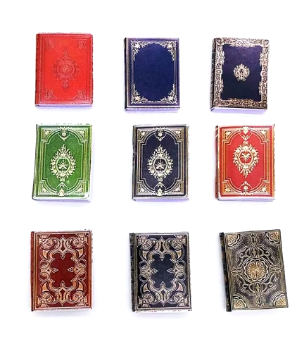 1:12 Scale Miniature Dollhouse Books