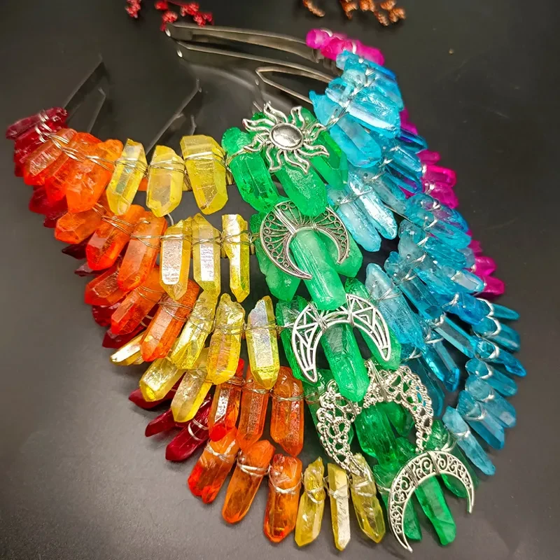 Natural Crystal Crown Hair Band