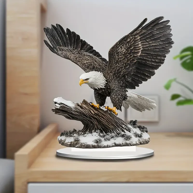 Eagle Sun Catcher with Spreading Wings  Acrylic Desk Decor (19.99cm)