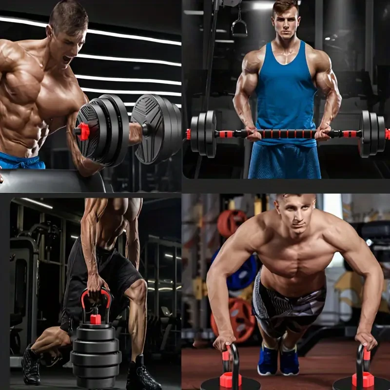 4-in-1 Adjustable Dumbbell Set (19.96KG)  Full Body Workout