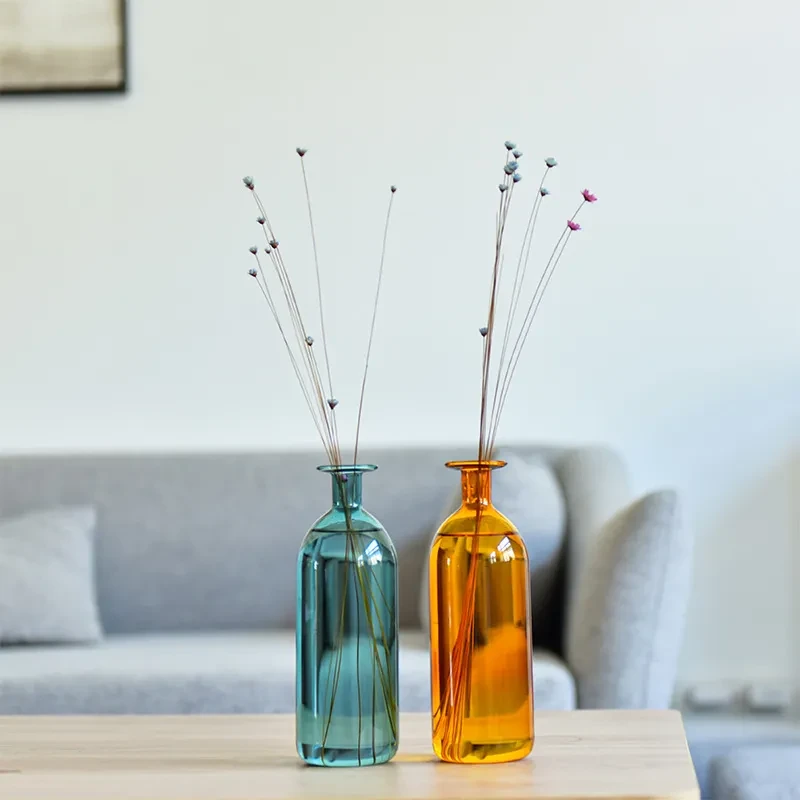 Stained Glass Vase Desktop Ornament Home Decor