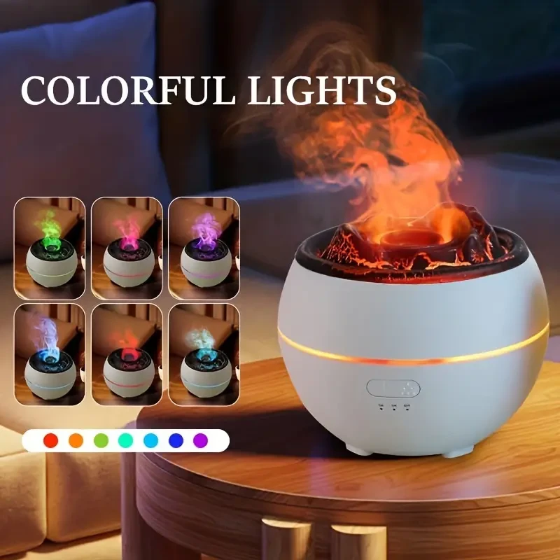360ml Volcano Diffuser USB Home Portable Humidifier Bathroom Living Room Bedroom Air Humidifier
