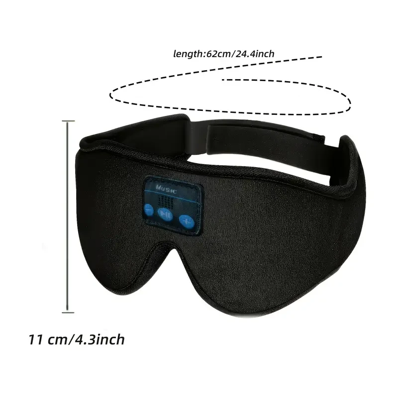 3D Sleep Mask with Wireless Headphones