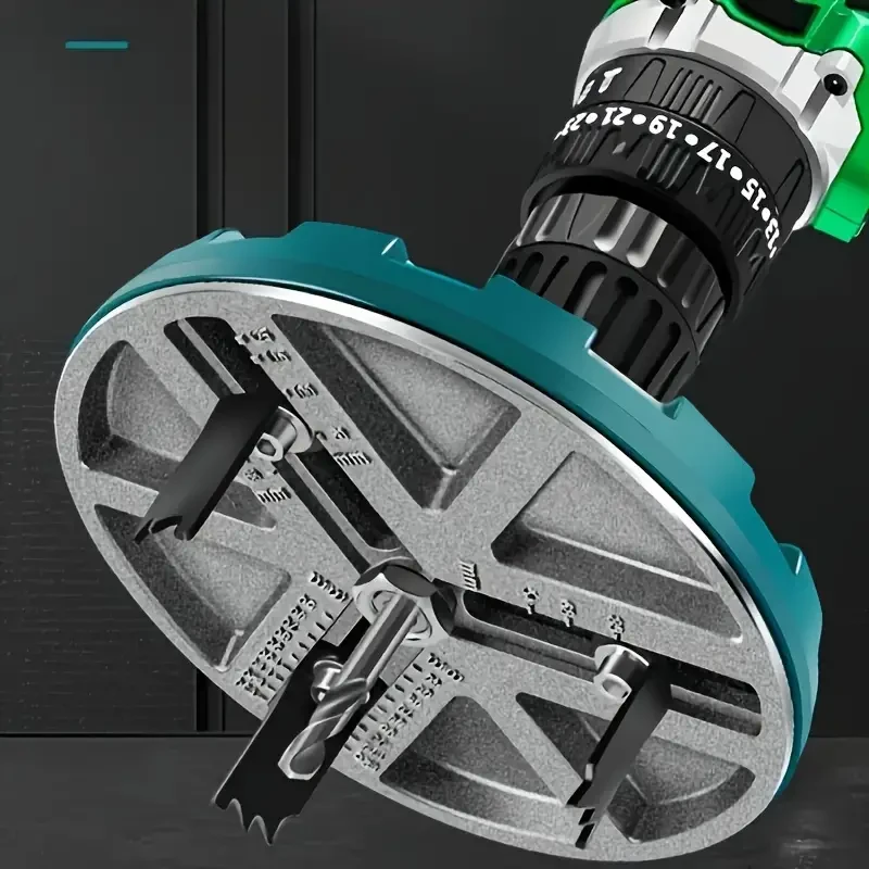 Adjustable Hole Saw Cutter - Tap Extractors for Wood, Plastic, Drywall, Thin Metal