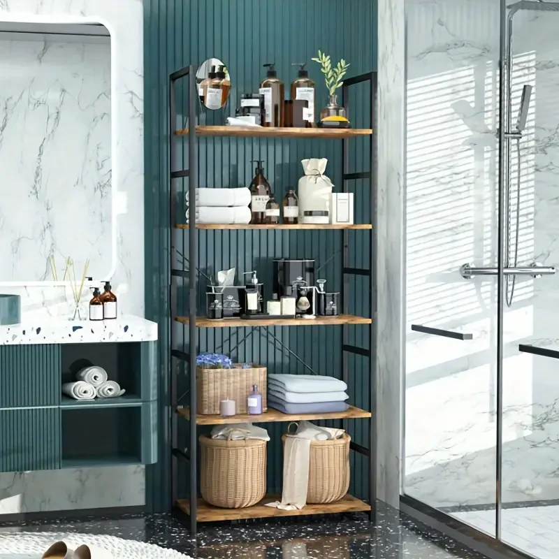 Tall Bookcase Shelf Storage Organizer Bookshelf