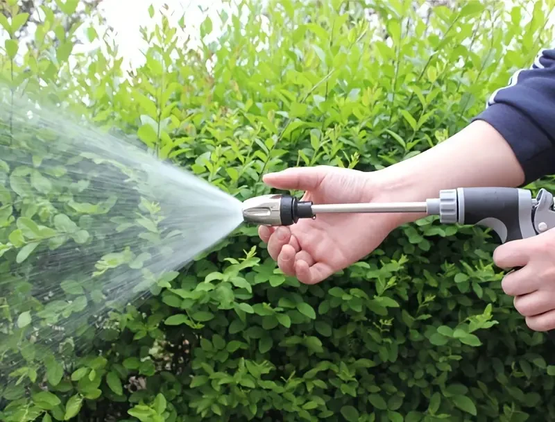 1PC Multi-Function High Pressure Car Wash Water Gun with Adjustable Thickened Rod Sprayer, Plated Copper Tip, Universal 3/4" and 1/2" Quick Connect Adapter for Cleaning Tools