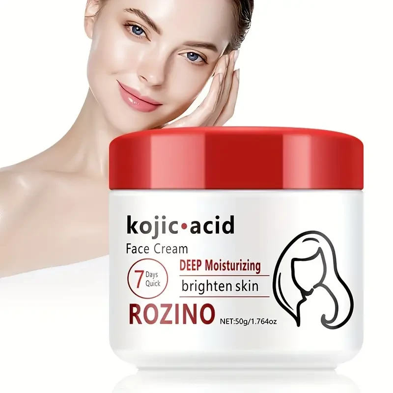 50g Kojic Acid Face Cream, Natural Curved Acid Cream Can Go Spots, Black Spots, Age Spots, Deep Clean Facial Spots, Moisturizing Face Skin !