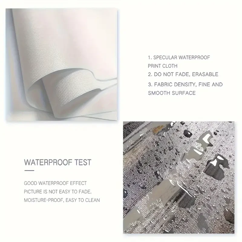 Stunning Large Canvas Art Poster - Snowy Mountains, Lakes & Forest Animals