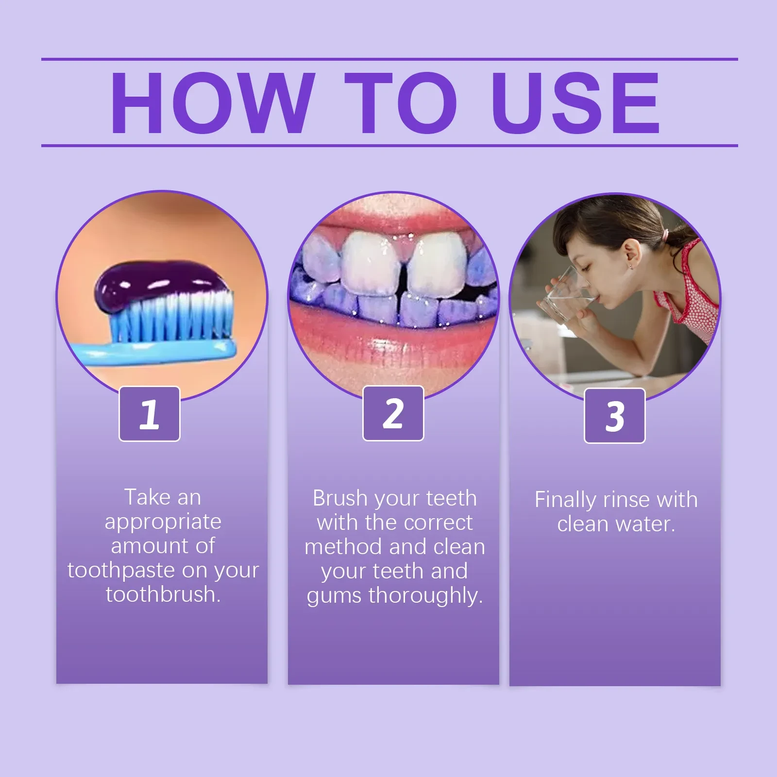 Purple Toothpaste Gentle Care Teeth