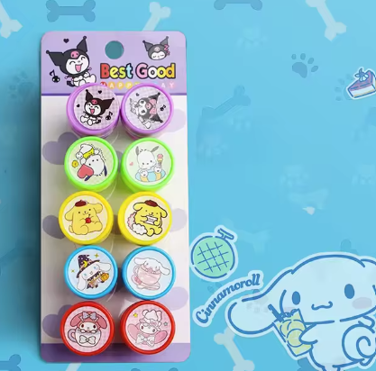 10pcs/set Paw Patrol Seal Stamp