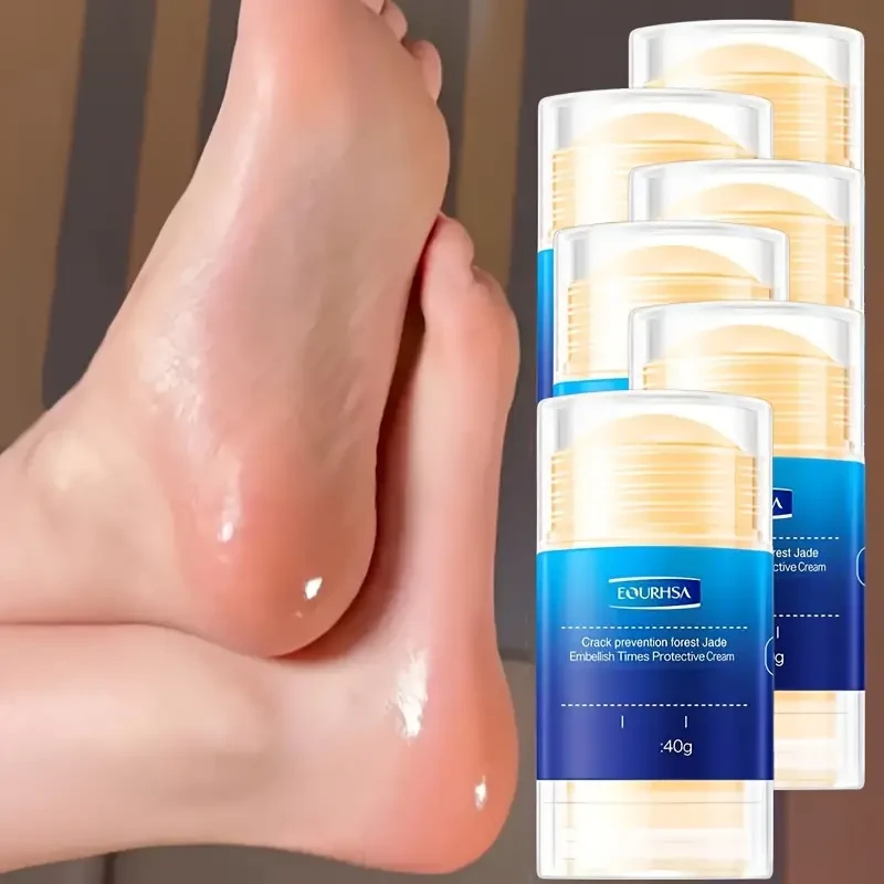 6pcs Set 40g Miracle Healing Foot Cream - Anti-Cracking Formula, Intensely Moisturizes & Softens Dry, Cracked Feet, Prevents Future Breakage, Nourishes with Plant Squalene for Smooth, Revitalized Skin