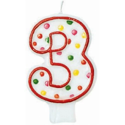 Polka Dots Flat Candle - #3