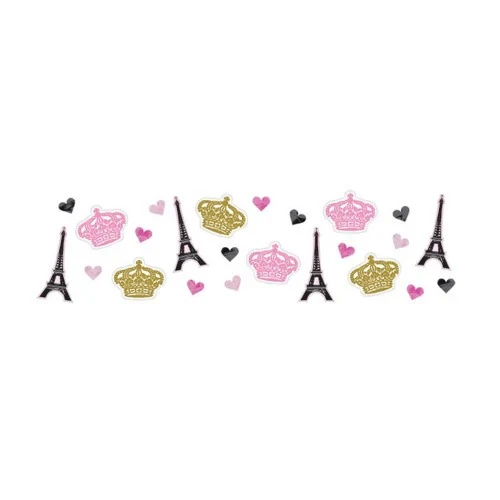 Day In Paris Confetti Value Pack 1.2oz / 34g Foil & Cardboard Pieces