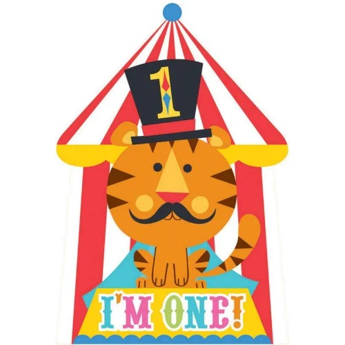Circus Invitations - Fisher Price 1st Birthday (8 units) - Pack of 8