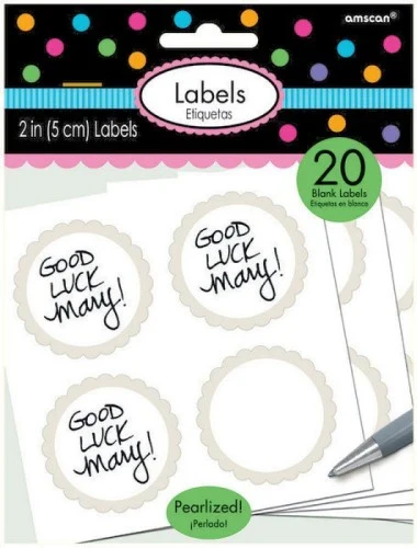 Labels Scalloped - White (5 units) - Pack of 5