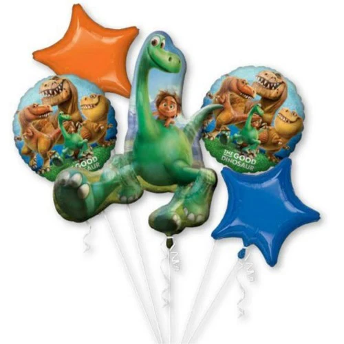 Self Sealing Foil Balloons - Bouquet Good Dinosaur (5 units) - Pack of 5