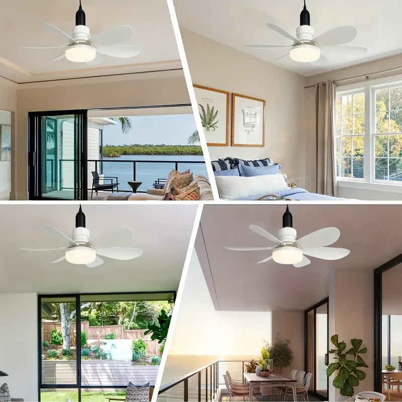 1pc Multifunctional E26/E27 Socket Ceiling Fan